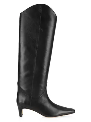 Western Wally 50MM Leather Knee-High Boots