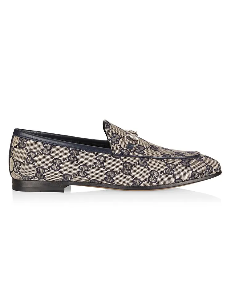 Joordan GG Monogram Horsebit Loafers