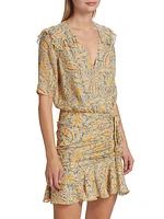 Dakota Paisley Silk Minidress