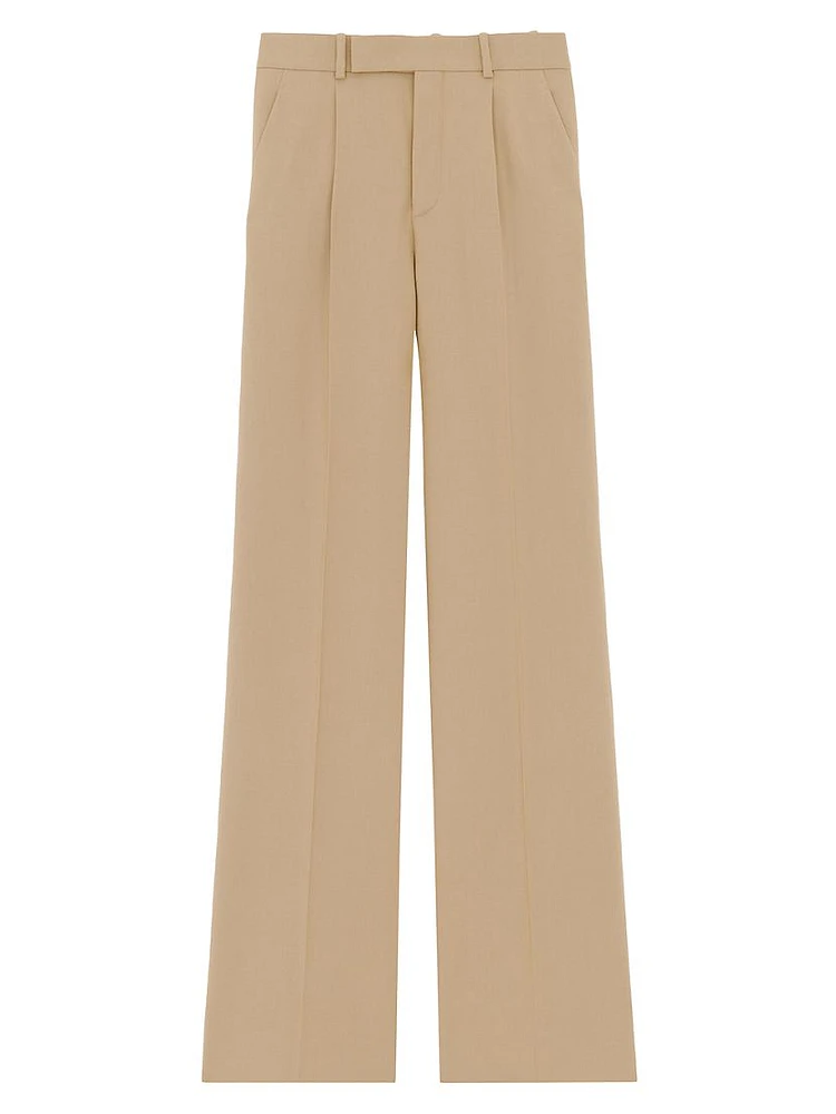 Flared Pants Gabardine