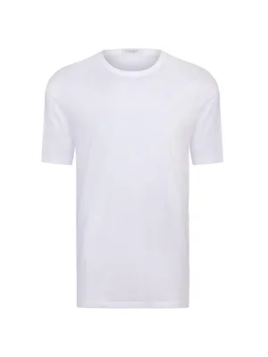 Solid Cotton Crewneck T-Shirt