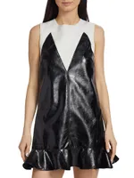 Aria Vegan Leather Minidress