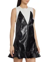 Aria Vegan Leather Minidress