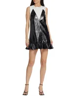 Aria Vegan Leather Minidress