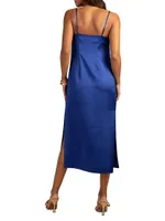 Marita Satin Midi-Dress