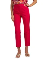 Lulu Cropped Straight-Leg Pants