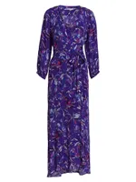 Carhue Denia Wrap-Front Maxi Dress