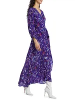 Carhue Denia Wrap-Front Maxi Dress