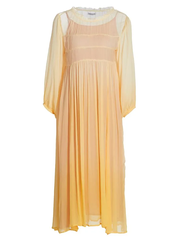 Alumine Eimi Chiffon Midi Dress