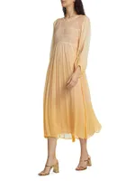 Alumine Eimi Chiffon Midi Dress