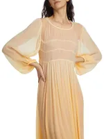 Alumine Eimi Chiffon Midi Dress