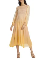 Alumine Eimi Chiffon Midi Dress