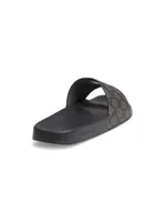 GG Supreme Canvas Slide Sandals