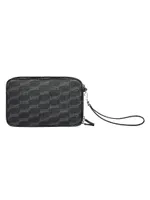 Signature Pouch with Handle BB Monogram Coated Canvas