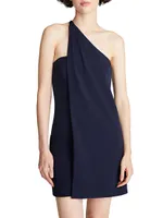 Kalia Crepe One-Shoulder Minidress