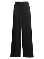 Crepe Wide-Leg Pants