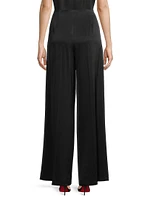 Crepe Wide-Leg Pants