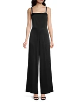 Crepe Wide-Leg Pants