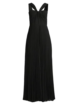 Tina Pleated Twisted Jumpsuit