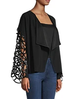 Gabrielle Embellished-Sleeve Jacket