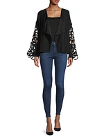 Gabrielle Embellished-Sleeve Jacket