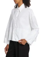 Deconstructed Cotton Poplin Shirt