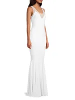 Racerback Fishtail Gown