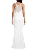 Racerback Fishtail Gown