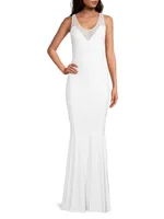 Racerback Fishtail Gown