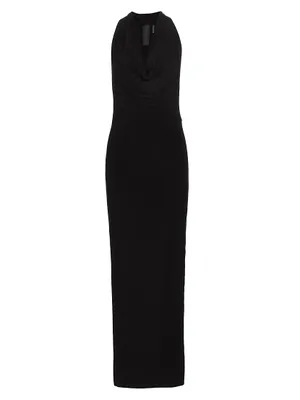 Neeta Cowl Neck Slit Gown