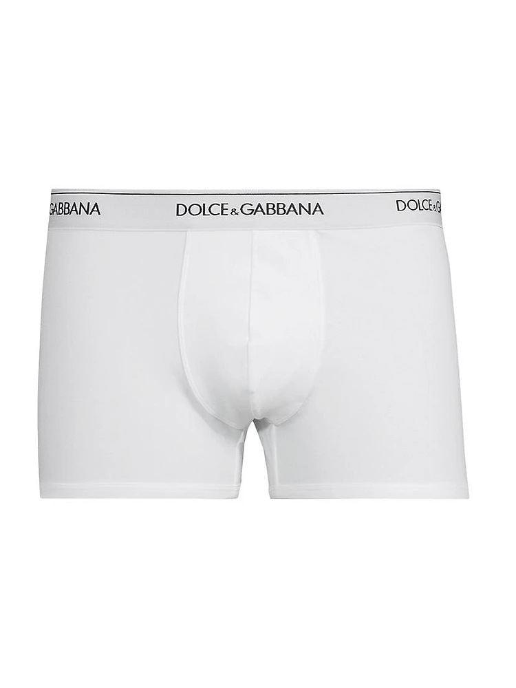 Logo Waistband 2-Pack Stretch Cotton Boxers