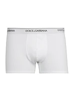 Logo Waistband 2-Pack Stretch Cotton Boxers