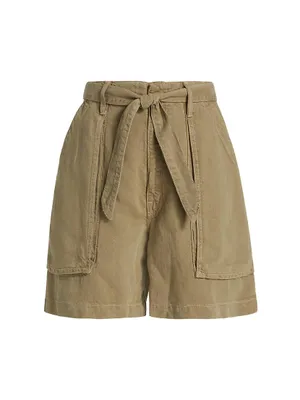 The Chute Denim Paperbag Shorts