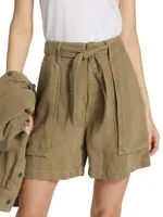 The Chute Denim Paperbag Shorts
