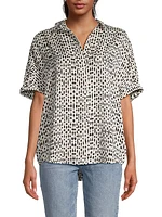 Short-Sleeve Ink Dot Shirt