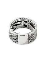 Thailand Carved Chain Inlay Band Ring