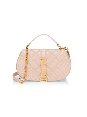 Quilted Leather Top-Handle Bag