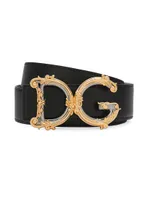 50MM DG Baroque Leather Belt