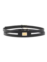 Cut-Out Leather Belt