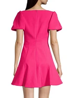 Andrea Puff-Sleeve Minidress