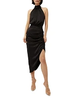 Gabriella Ruched Silk Dress