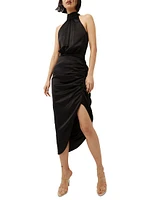 Gabriella Ruched Silk Dress