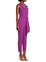 Danica Belted Sleeveless Jumpsuit