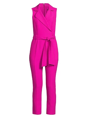 Danica Belted Sleeveless Jumpsuit