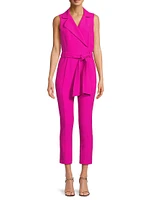 Danica Belted Sleeveless Jumpsuit