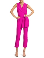 Danica Belted Sleeveless Jumpsuit