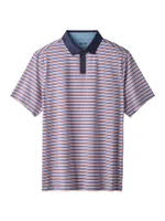 Golf Sport Striped Polo Shirt