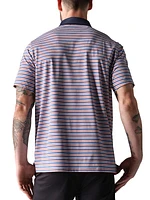 Golf Sport Striped Polo Shirt