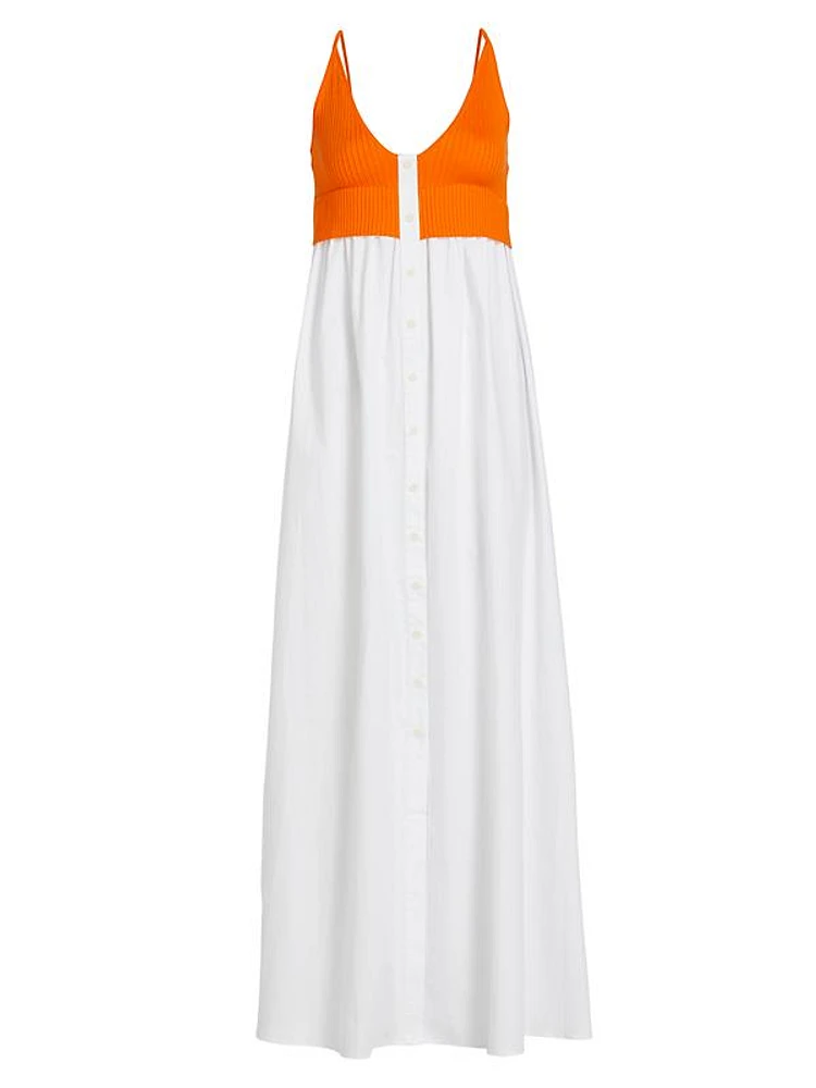 Mix Media Maxi Dress