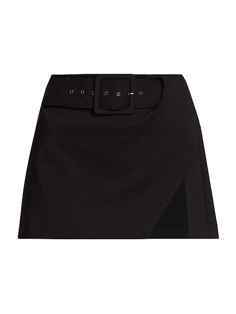 Jones Belted Micro Miniskirt